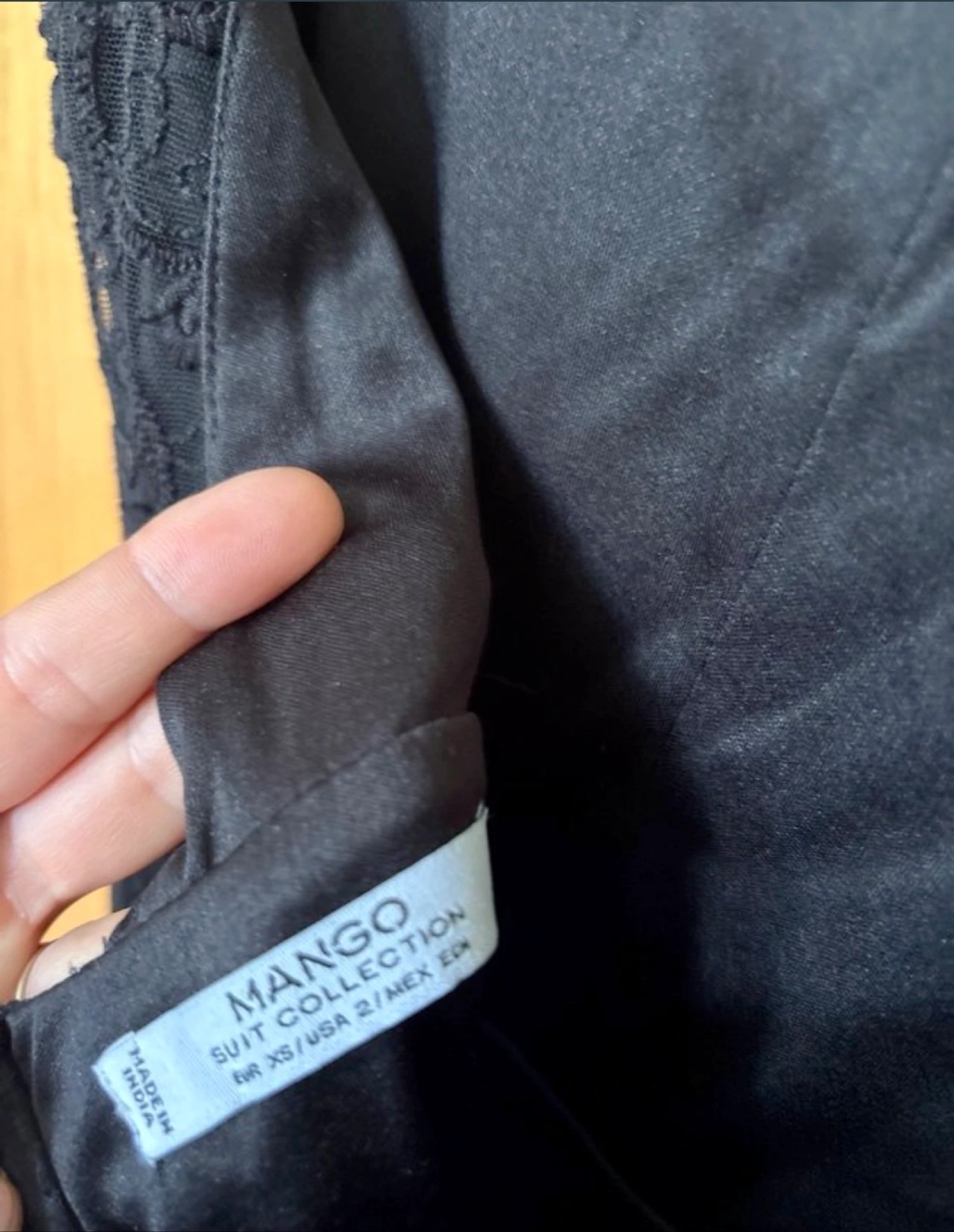 Vestido negro de mango  – photo 4